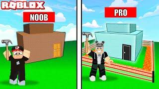 Noob vs Pro Güvenli Ev Kapışması  - Roblox Build and Battle