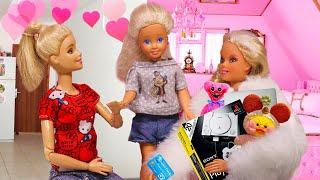 Бедная или богатая какую маму выберет Даша - сериал с куклами Мама Барби от Бетти Паппет