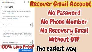 How To Recover Gmail Account Without Phone Number WithOut verification Trick  The easiest way