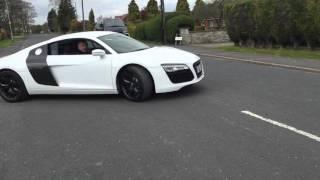 Audi R8 4.2 v8 exhaust sound Powerflow exhaust fitted by Topgear Doncaster
