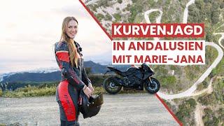 Kurvenjagd in Andalusien auf dem Motorrad mit Marie-Jana  calimoto