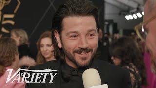 Diego Luna Says the Second Season of Andor is Almost Done Shooting on the Emmys Red Carpet