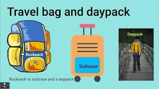 Prepare for a Camping Trip  Packing for an outdoor adventure  Field trip vocabulary