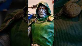 Marvel Comics Doctor  Doom Statue  Fanart with Masked Portrait & Cosmic Cube  Fantastic Four