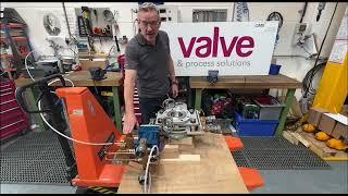 SchuF Cam-Slide Line Blind Demonstration -  Behind the Scenes at Valve & Process Solutions 49