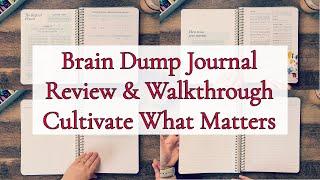 REFRESH BRAIN DUMP JOURNAL TO HELP WITH THE MENTAL LOAD  REVIEW & WALKTHROUGH