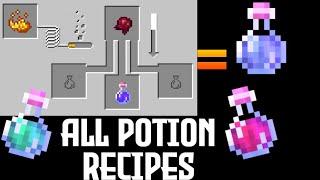 Minecraft All Potions Brewing Recipe For Beginners 