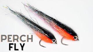 Ripple Ice Fiber- streamer for perch FlyFishing  Mucha Okoniowa