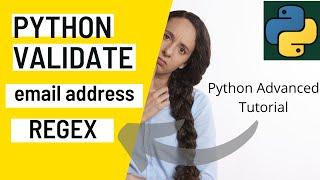 Python validate email address using RegEx