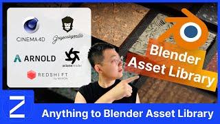 Import Asset from GSGOR ANYWHERE to Blender Asset Library Latest Edition