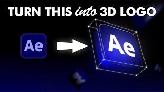 3D Logo Animation  No Plugins  After Effects Tutorial