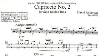 David Anderson - Capriccio No.2 for Double Bass Solo 1997