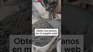 Dosificación de concreto para placas y postes  #construcción