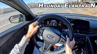 2023 Hyundai Elantra N - The Honda Civic Type R Fighter  POV Binaural Audio