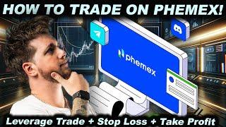 PHEMEX TRADING TUTORIAL Leverage Trade Crypto + How To Set A Stop Loss