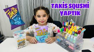 TAKİS BLUE SQUSHİ YAPIYORUZ  HEMDE POŞET İLE KOLAY SQUSHİ YAPIMI 