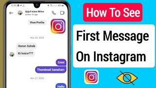 How To See First Instagram Message Without Scrolling 2023  See First Message on Instagram