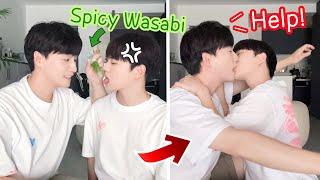 Reacting To Adult BL Game With Spicy Wasabi Kiss Gay Couple Lucas&Kibo BL