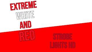 1 Hour EXTREME FAST WHITE AND RED STROBE LIGHT SEIZURE WARNING