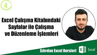 Excel Çalışma Kitabındaki Sayfalar ile Çalışma ve Düzenleme İşlemleri #4 Sıfırdan Excel Dersleri