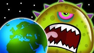 Суровый ЛИЗУН ГЛАЗАСТИК СЪЕДАЕТ ЗЕМЛЮ ФИНАЛ Игра Tales from Space Mutant Blobs Attack