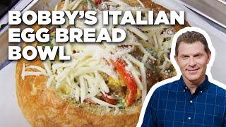 How to Make Bobbys Italian Egg Bread Bowl  Brunch @ Bobby’s  Food Network