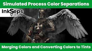 Simulated Process Color Separations Merging Colors and Converting Colors Tints