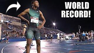 UNBELIEVABLE Quincy Wilson SHATTERS WORLD Youth Record IN 400 Meters  2024 Holloway Pro Classic