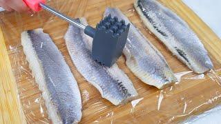 This recipe was invented by a genius a snack made from simple LAVASH and HERRING