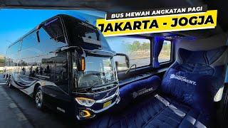 450 Ribu Naik Bus Tingkat Terbaru First Class Jakarta - Yogyakarta UNICORN INDORENT