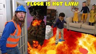 Handyman Hal Floor is Hot Lava  Learn Colors and Shapes