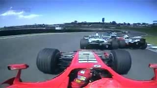 BRASIL2006 - MICHAEL SCHUMACHER OVERTAKES ONBOARD