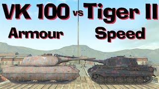 WOT Blitz Face Off  VK 100.01 P vs Tiger II