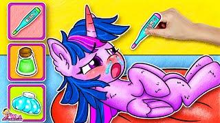 MY LITTLE PONY Funny Stories How to Take Care of Not-well Twilight Sparkle?  Annie Korea