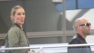 Unprovoked Rosie Huntington-Whiteley Sticks Her Tongue Out At LAX