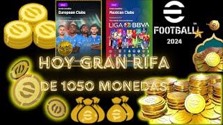 HOY EN VIVO  RIFA DE 1050 MONEDAS GRATIS  VAMOS A 1ERA DIVISION Y AMISTOSOS. #efootball2024