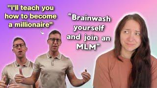 Brainwash yourself and join an MLM  MLM coach teaches us how to become millionaires  #antimlm