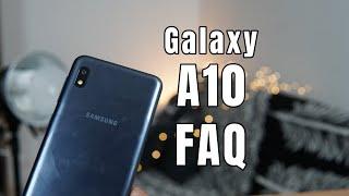 Samsung Galaxy A10 FAQ - Sensors Dual 4G Notification LED Camera USB OTG - Things to know