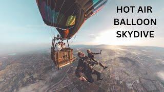 Beautiful Sunrise Hot Air Balloon Skydive  Immersive 360 VR