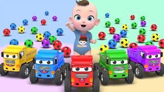 Color Trucks & Car Song  Finger Family Nursery Rhymes  Baby & Kids Songs