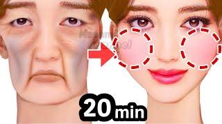 20mins Get Chubby Cheeks Fuller Cheeks Naturally With This Exercise & Massage Lift Sagging Cheeks