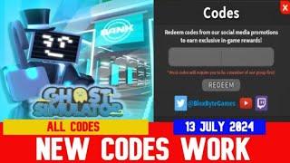 *NEW CODES* NEW BOARD CRATE Ghost Simulator ROBLOX  ALL CODES  JULY 13 2024
