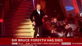 BBC News Channel The Death of Sir Bruce Forsyth Announcement - 18th August 2017