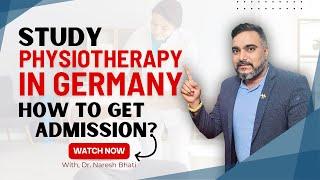 Study Physiotherapy In Germany  How to Get Admission  Study Visa  #BPT #students