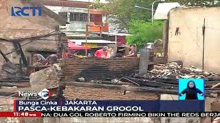 Pasca-Kebakaran Warga di Grogol Bergotong-royong Bersihkan Puing  #SIS 1008