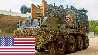 US Army soldiers test the Project Origin robotic combat vehicle in Germany.