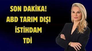 SON DAKİKA ABD TARIM DIŞI İSTİHDAM.. TDİ