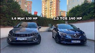 Meganeden İyi Mi? Fiat Egea 1.6 Multijet 130 HP Lounge Test  Aynı Fiyata Hangisi Tercih Edilir?