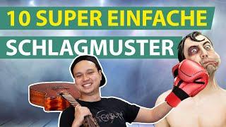 10 SCHLAGMUSTER auf der Gitarre lernen  SUPER EINFACH für Beginner