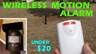 Best Home Security System on a Budge - Wireless Motion Detector Alarm